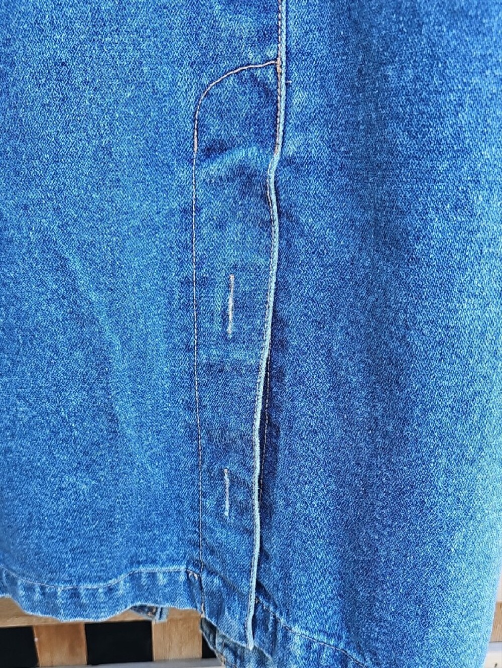 Vintage Esprit Mid-Blue Denim Trench Coat - Picture 9 of 10